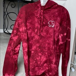 Ivory Ella Red Tie-Dye Hoodie